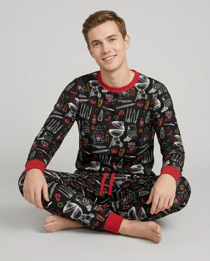 Vorlage Herren-Pyjama-Set