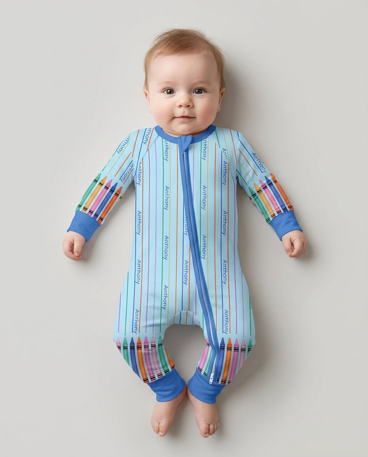 Gerippte Babykleidung mit individuellem Foto - Weich &amp; Skizzenhaft