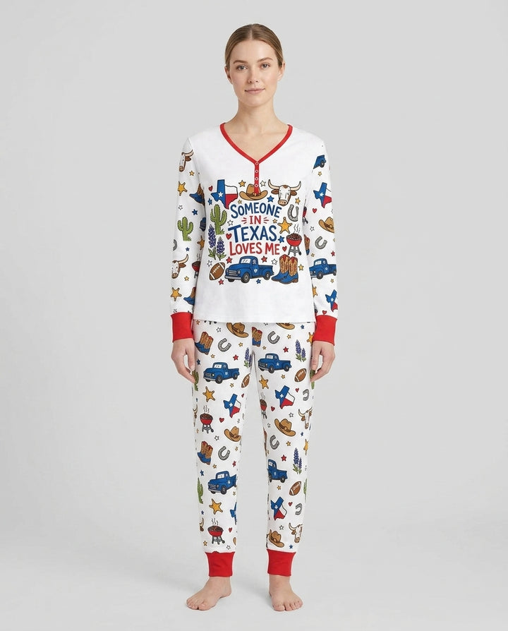 Vorlage Bambus Damen Pyjama Set