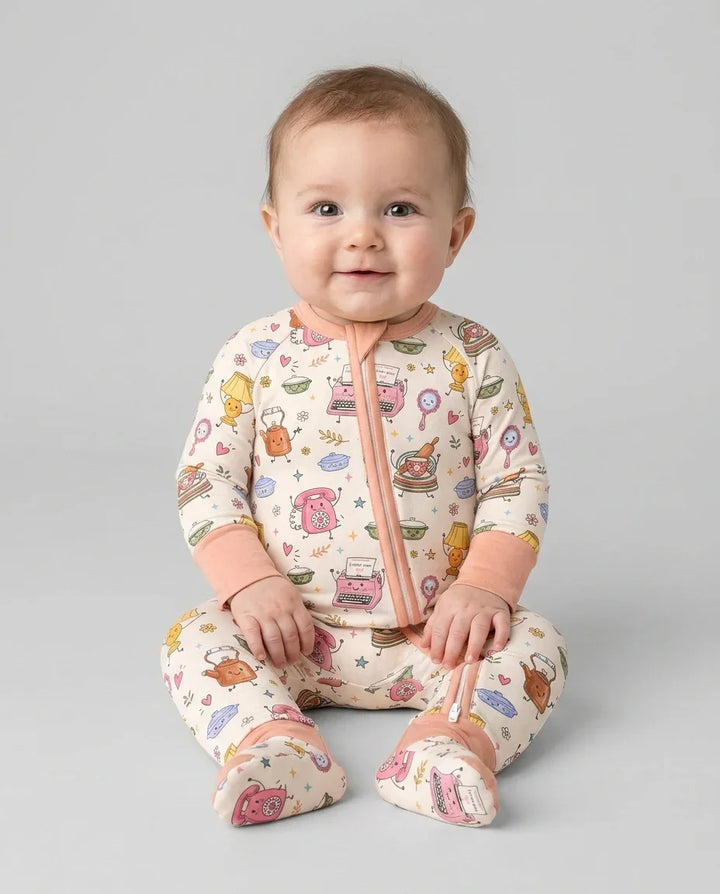 Gerippte Babykleidung mit individuellem Foto - Weich &amp; Skizzenhaft