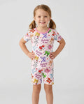 Pencil Bows God Says I Am Bamboo Two Piece Short Sleeve Shorts Pajama Set
