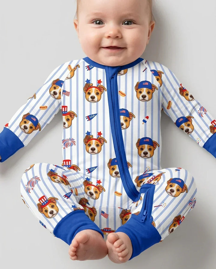 Gerippte Babykleidung mit individuellem Foto - Weich &amp; Skizzenhaft