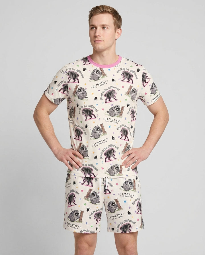 It's Okay to be Jimothy Bamboo Men Short Sleeve Short Pajama Set