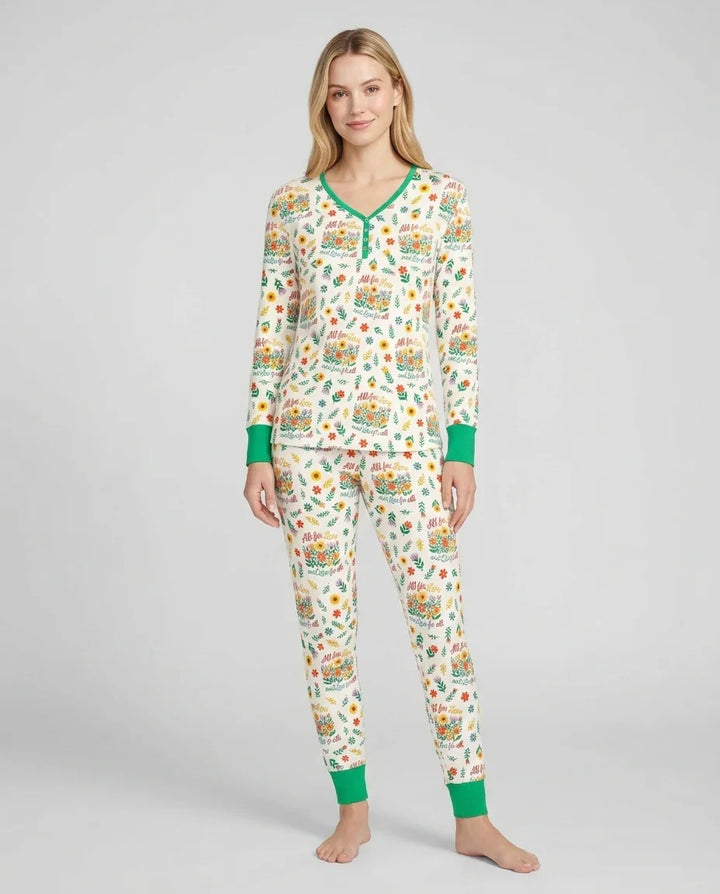 Vorlage Bambus Damen Pyjama Set