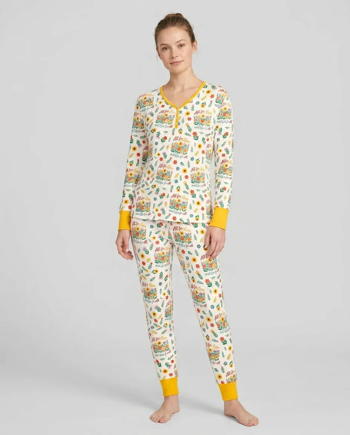 Vorlage Bambus Damen Pyjama Set