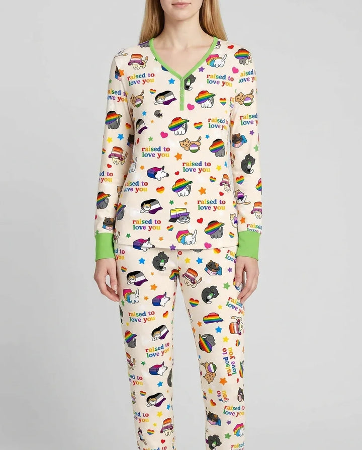 Vorlage Bambus Damen Pyjama Set