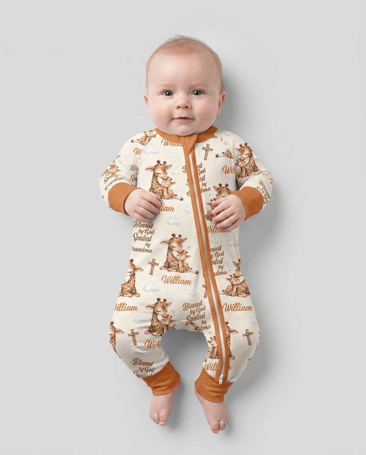 Gerippte Babykleidung mit individuellem Foto - Weich &amp; Skizzenhaft
