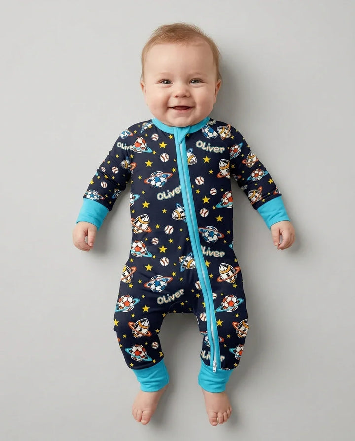 Gerippte Babykleidung mit individuellem Foto - Weich &amp; Skizzenhaft