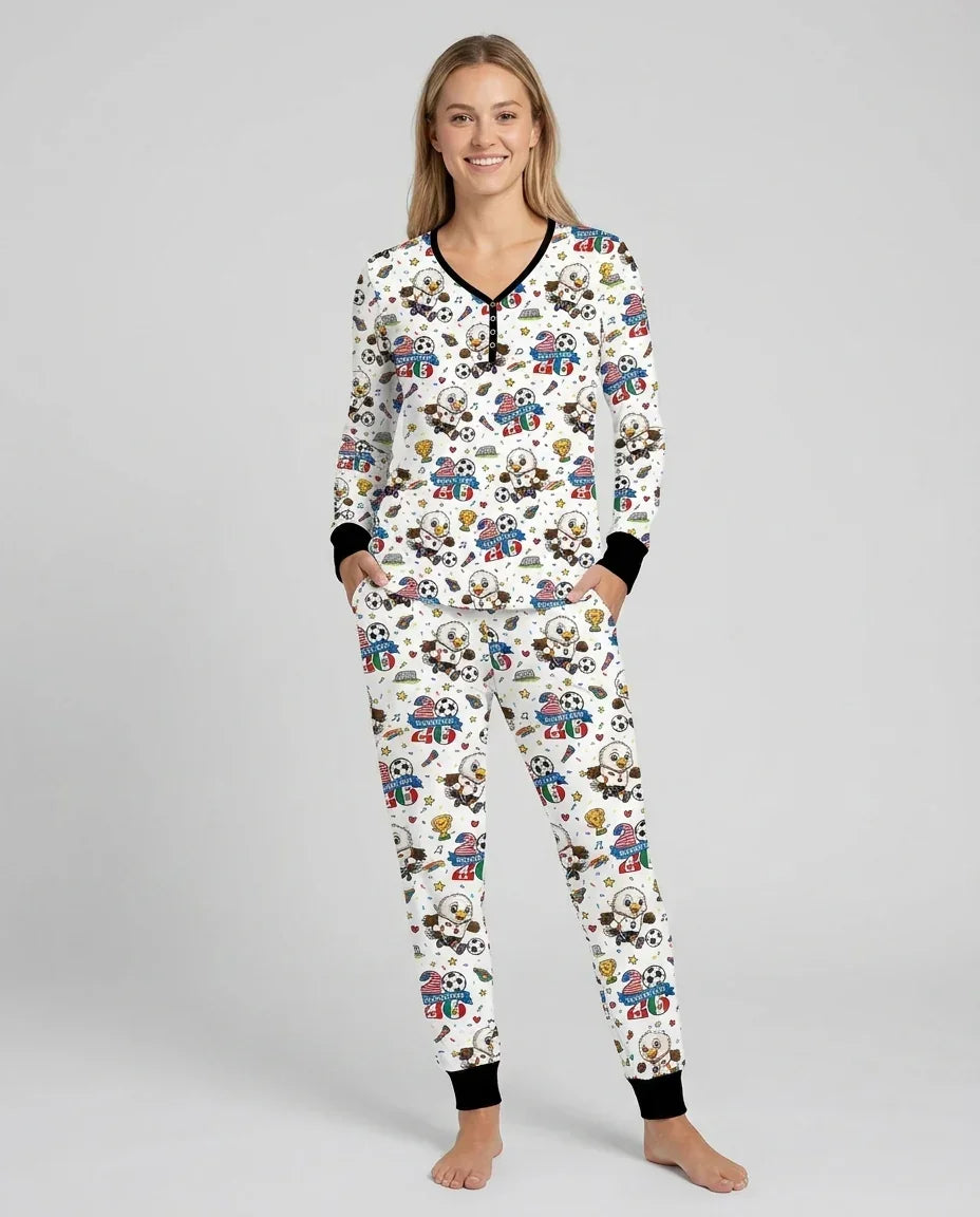 Vorlage Bambus Damen Pyjama Set