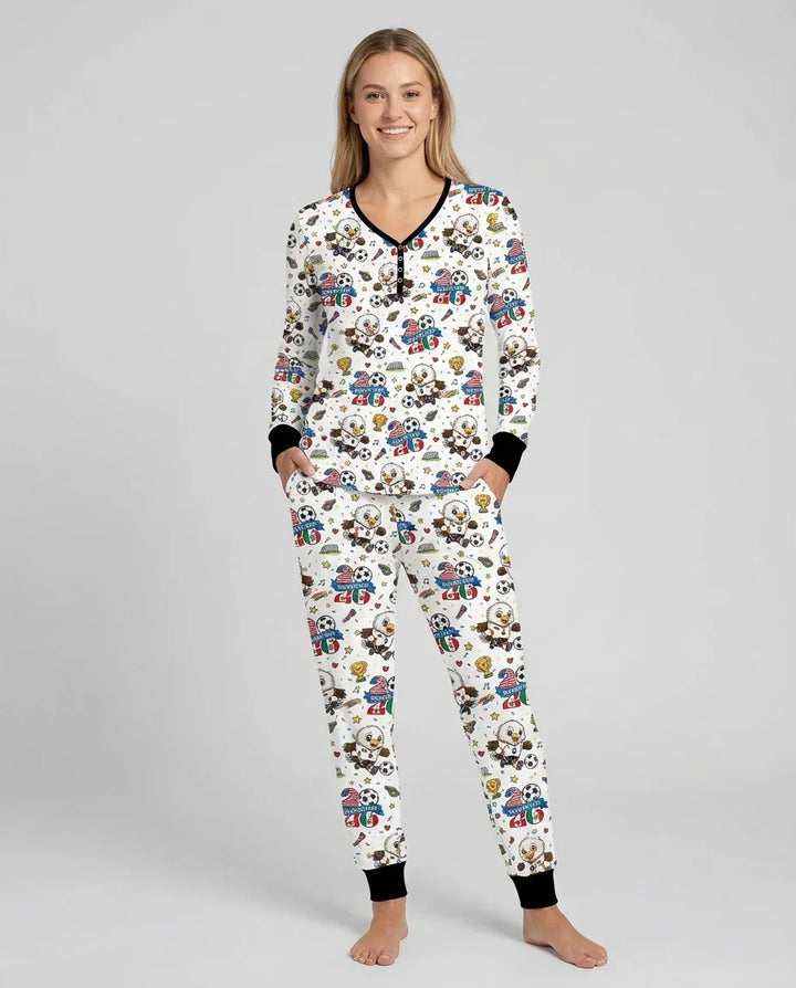 Vorlage Bambus Damen Pyjama Set