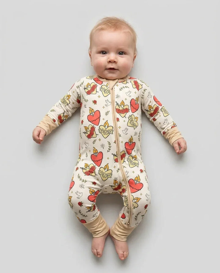 Three Sacred Hearts Bamboo Convertible Zippy