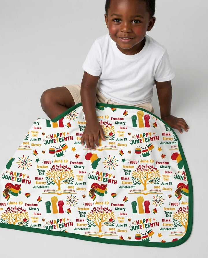 Happy Juneteenth Bamboo Blanket
