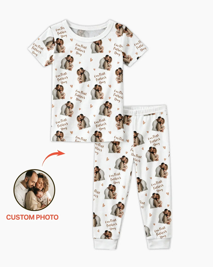 Zweiteiliges, kurzärmliges Pyjama-Set mit Marienkäfern