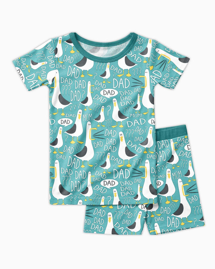 Template Zweiteiliges Pyjama-Set mit kurzen Ärmeln und Shorts