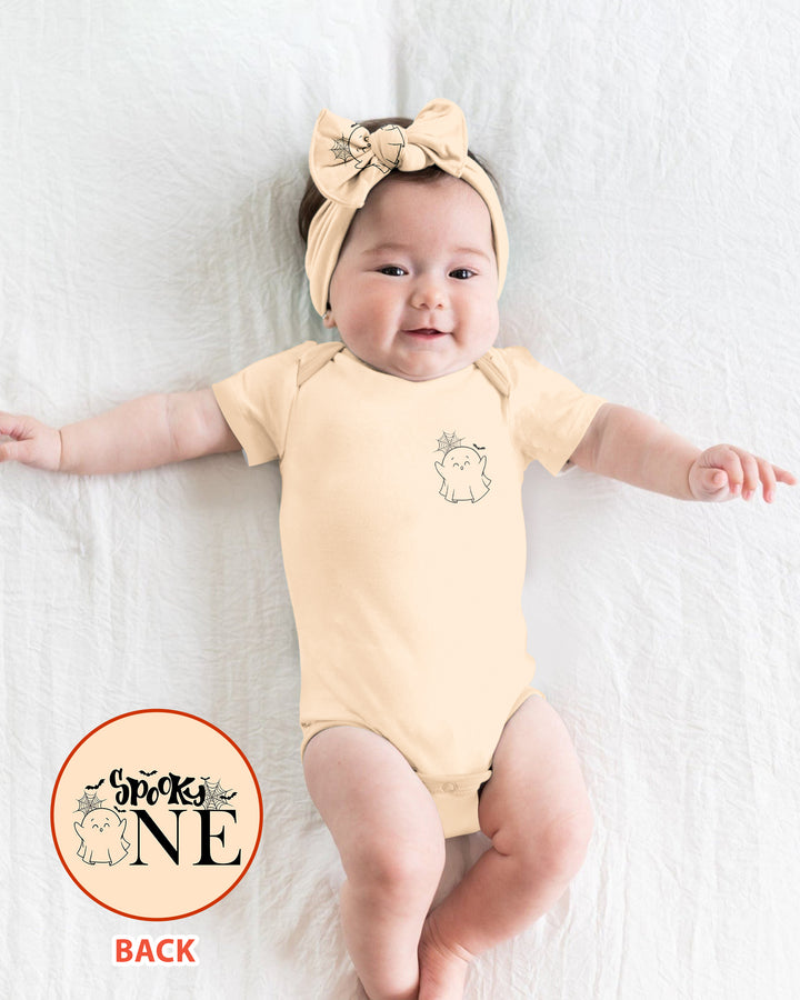 Spooky One Birthday First Birthday Halloween Bamboo Bodysuit