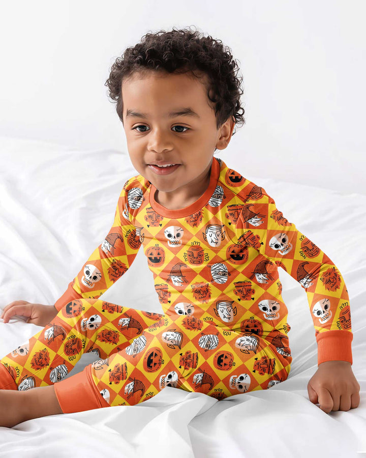 Monster Mix Bamboo Two Piece Long Sleeve Pajama Set