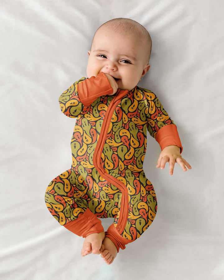 Retro Haunts & Happy Boos Bamboo Convertible Zippy
