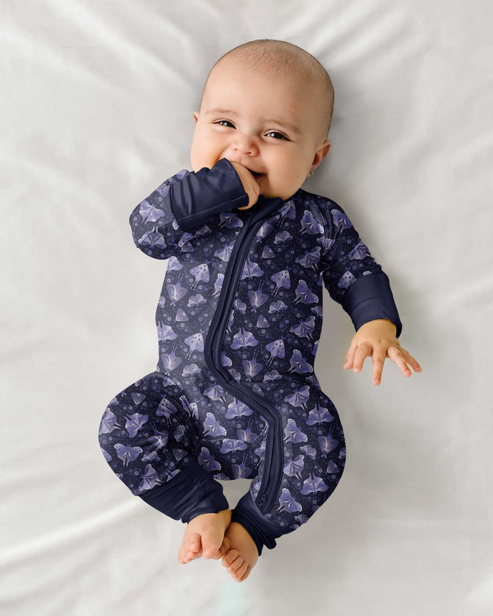 Very Peri Moths Bamboo Convertible Zippy