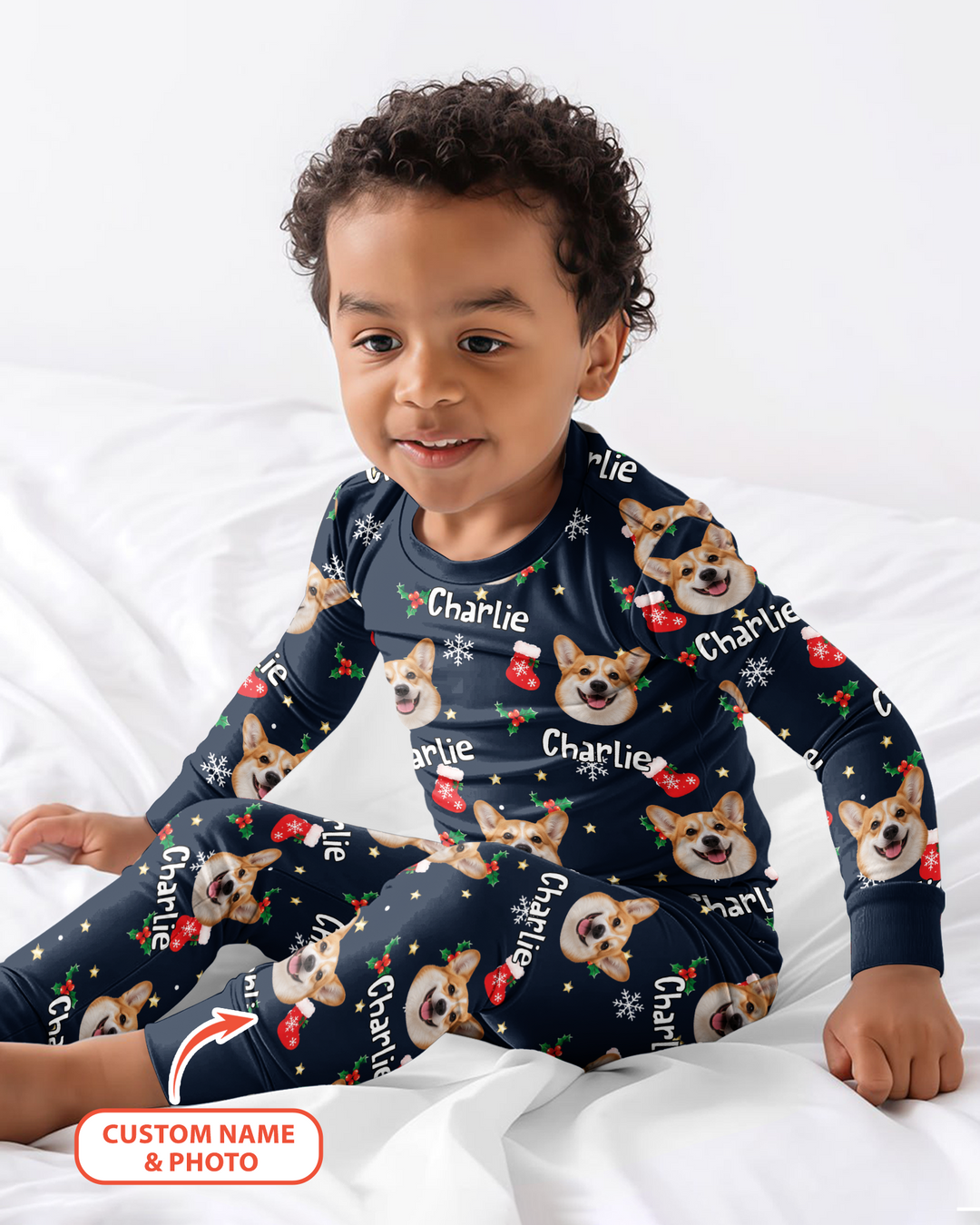 My Furry Christmas Bamboo Two Piece Long Sleeve Pajama Set