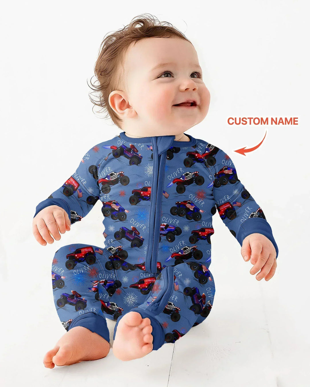 Gerippte Babykleidung mit individuellem Foto - Weich &amp; Skizzenhaft