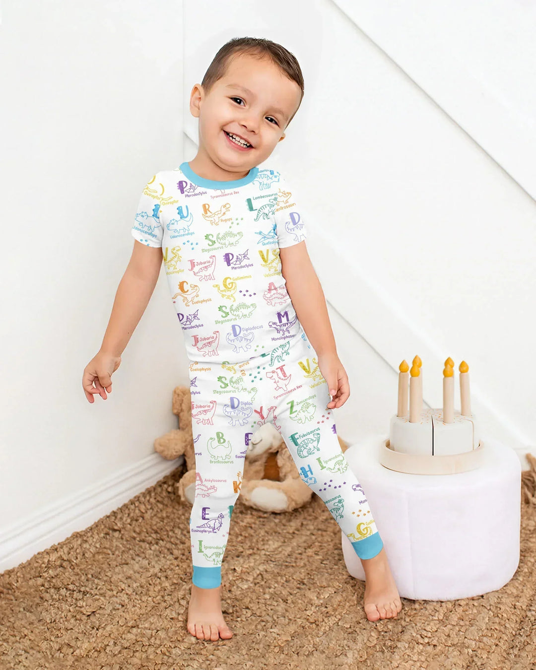 Zweiteiliges, kurzärmliges Pyjama-Set mit Marienkäfern