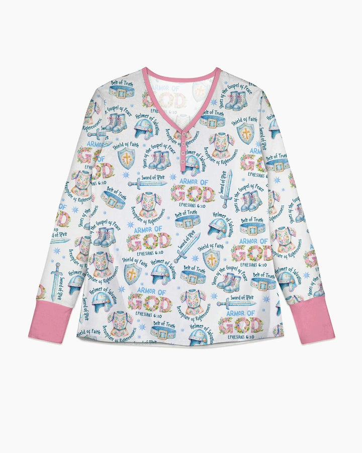 Ganzkörperpanzer Gottes Bambus-Damen-Pyjama-Set