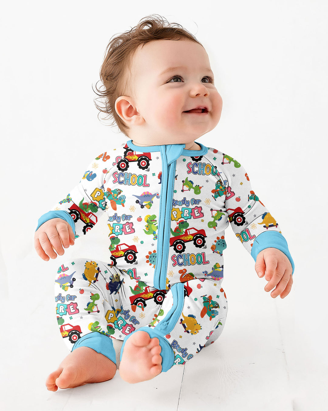 Gerippte Babykleidung mit individuellem Foto - Weich &amp; Skizzenhaft