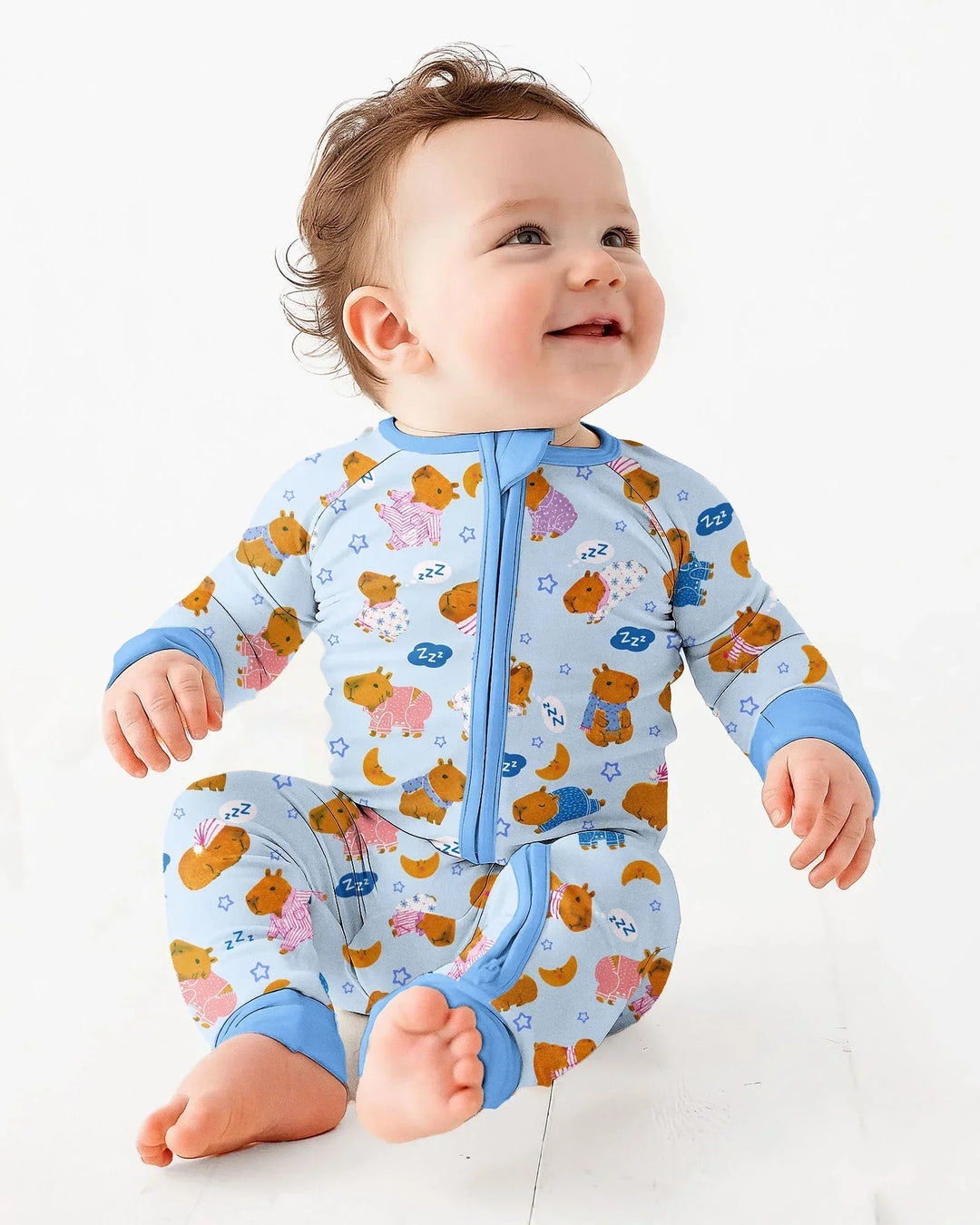 Gerippte Babykleidung mit individuellem Foto - Weich &amp; Skizzenhaft