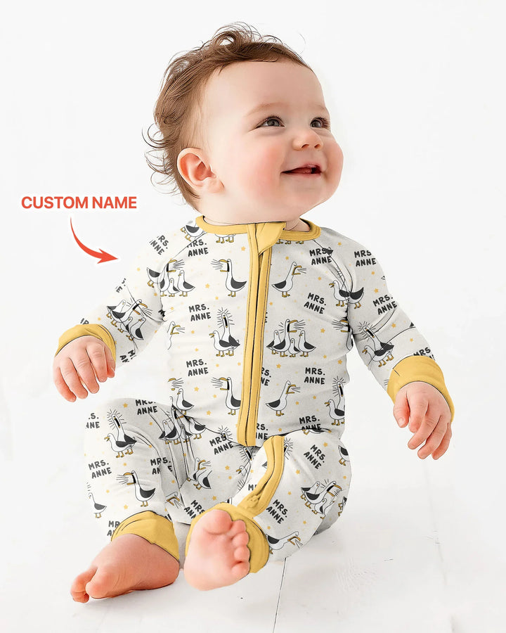 Gerippte Babykleidung mit individuellem Foto - Weich &amp; Skizzenhaft