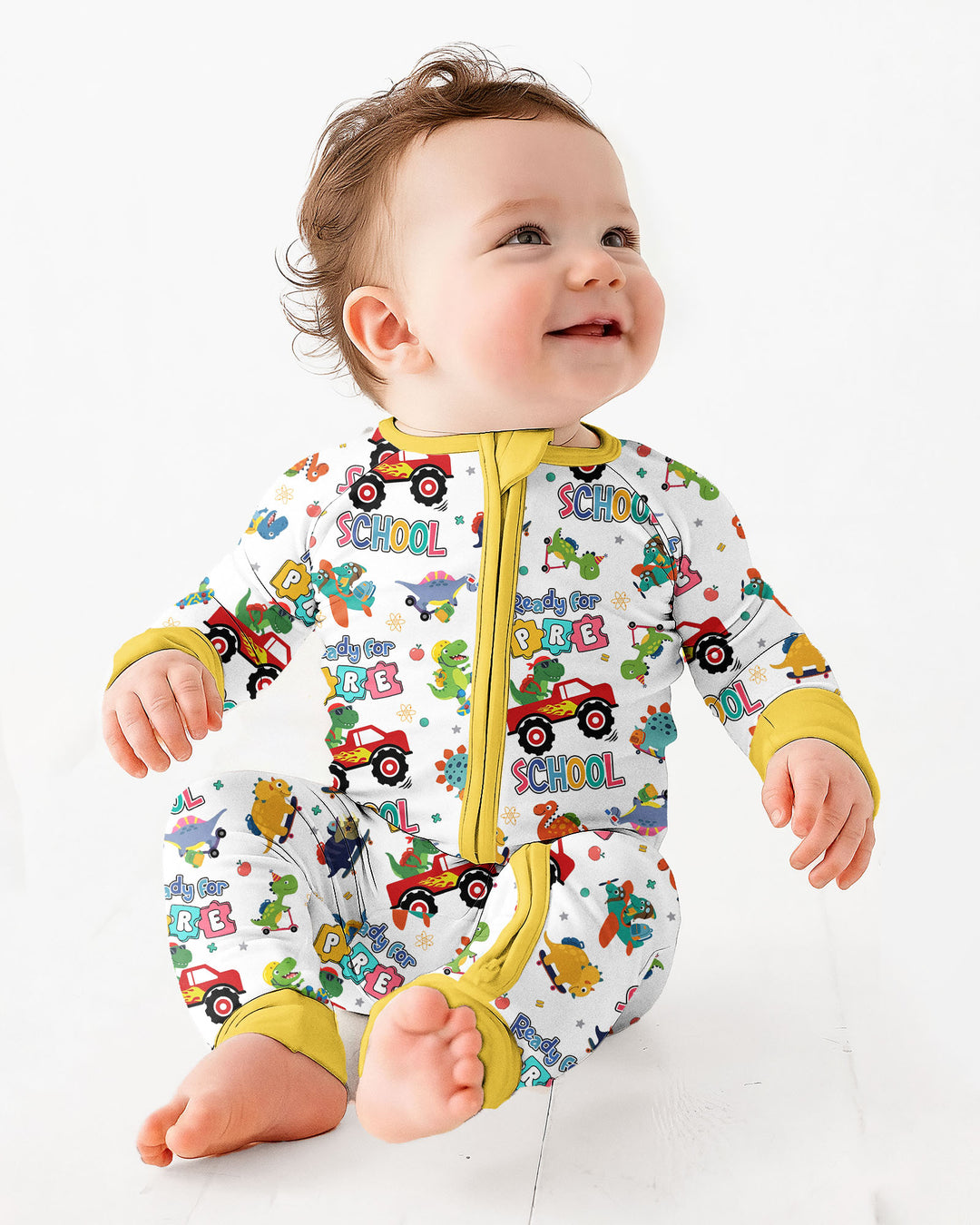 Gerippte Babykleidung mit individuellem Foto - Weich &amp; Skizzenhaft