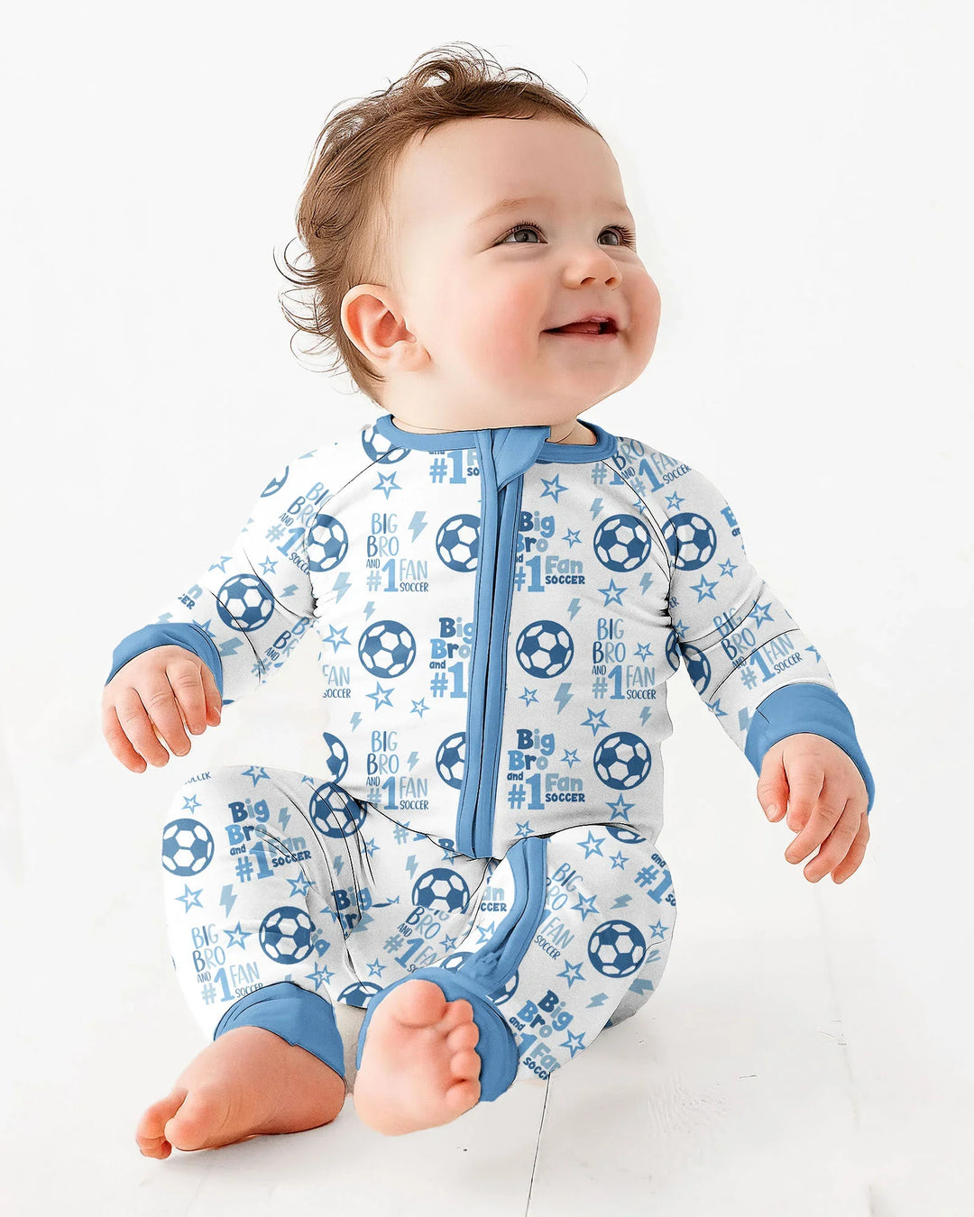 Gerippte Babykleidung mit individuellem Foto - Weich &amp; Skizzenhaft