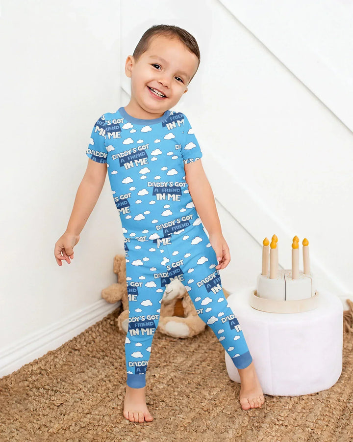 Zweiteiliges, kurzärmliges Pyjama-Set mit Marienkäfern