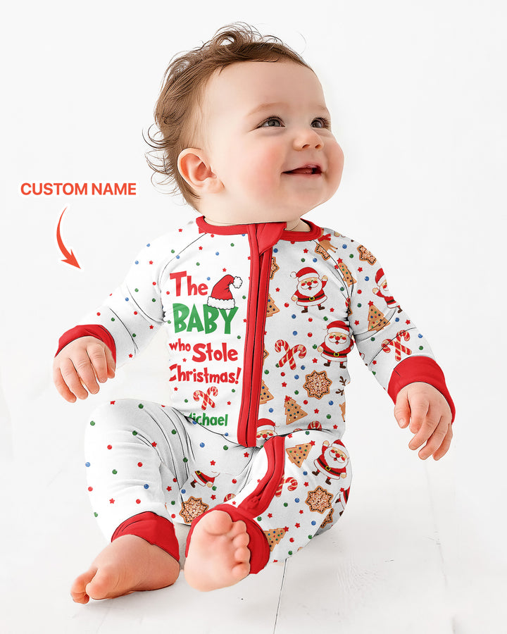 Custom Name The Baby Who Stole Christmas Bamboo Convertible Zippy