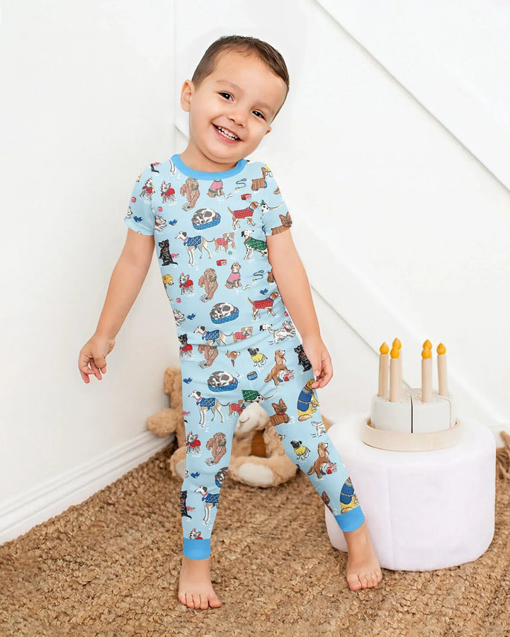 Zweiteiliges, kurzärmliges Pyjama-Set mit Marienkäfern
