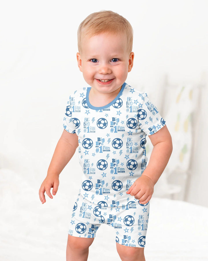 Schlafanzug-Set zweiteilig, kurze Ärmel, kurze Hose, Bambus