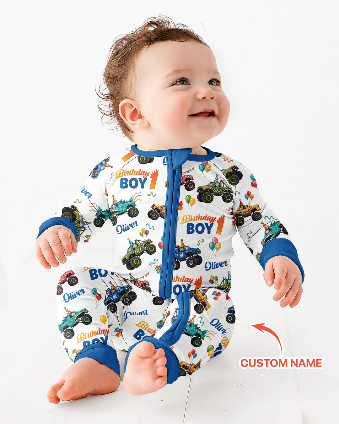Monster Truck Birthday Party Bamboo Convertible Zippy