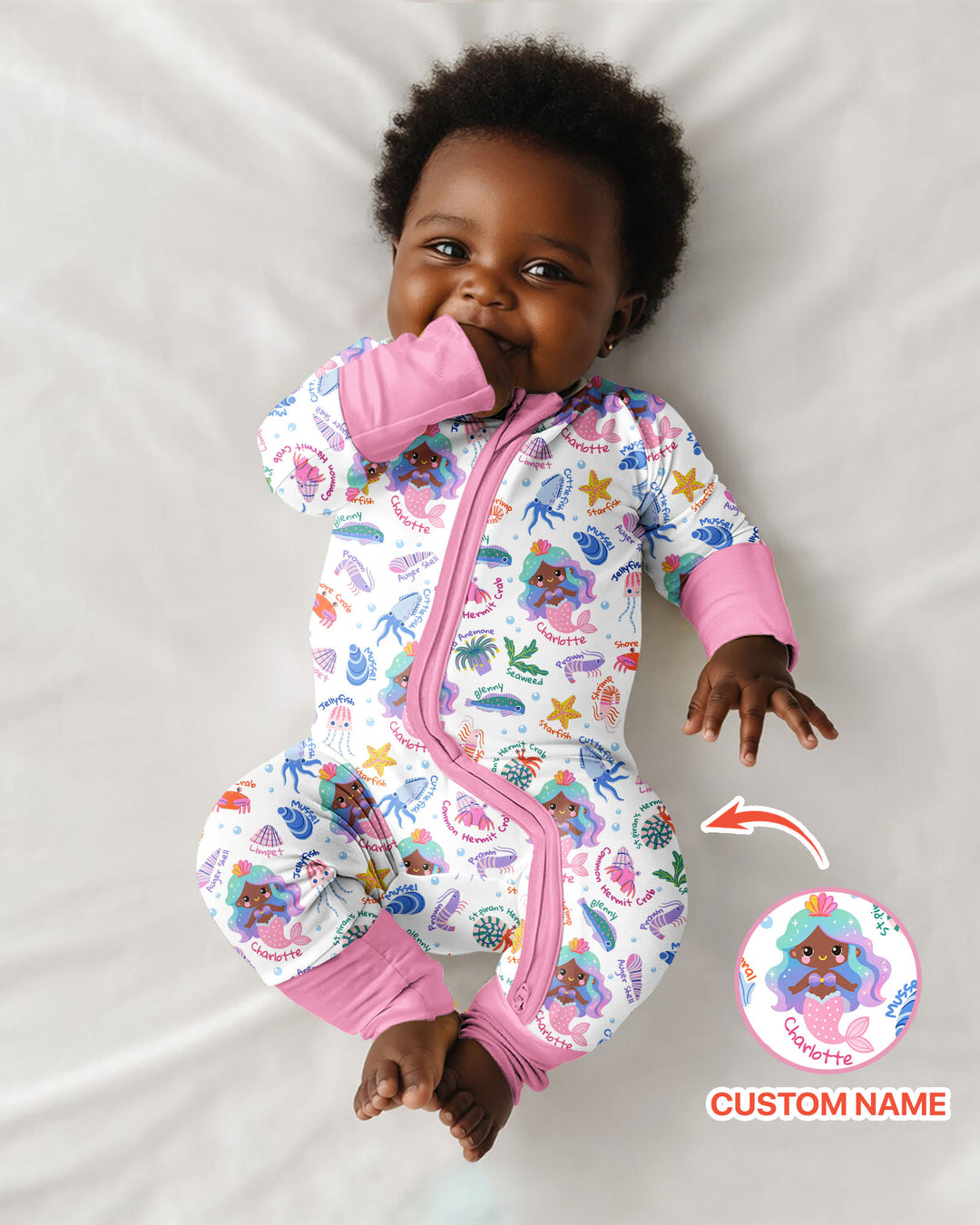 Gerippte Babykleidung mit individuellem Foto - Weich &amp; Skizzenhaft