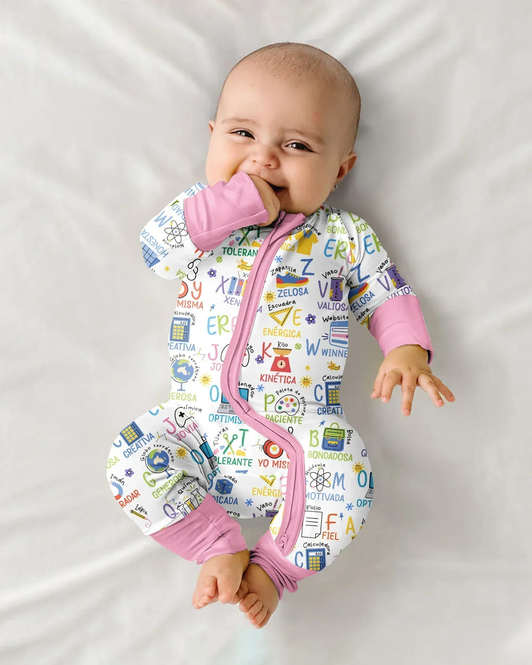 Gerippte Babykleidung mit individuellem Foto - Weich &amp; Skizzenhaft