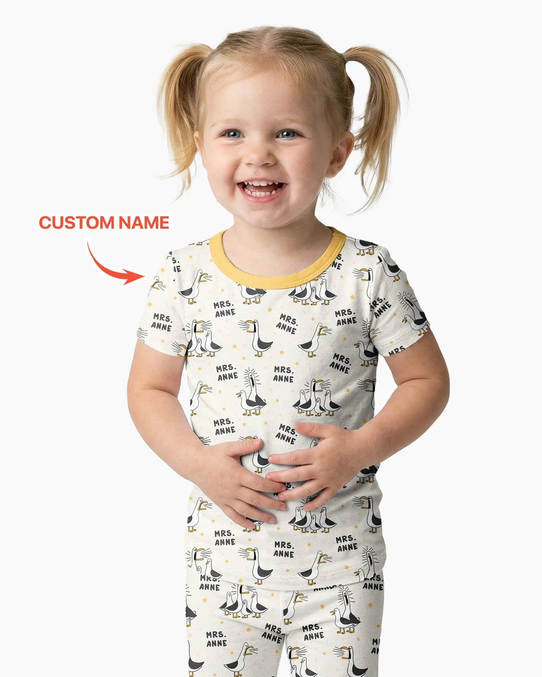 Zweiteiliges, kurzärmliges Pyjama-Set mit Marienkäfern