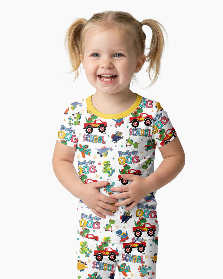 Zweiteiliges, kurzärmliges Pyjama-Set mit Marienkäfern