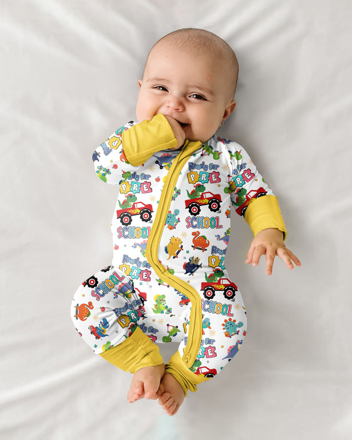 Gerippte Babykleidung mit individuellem Foto - Weich &amp; Skizzenhaft