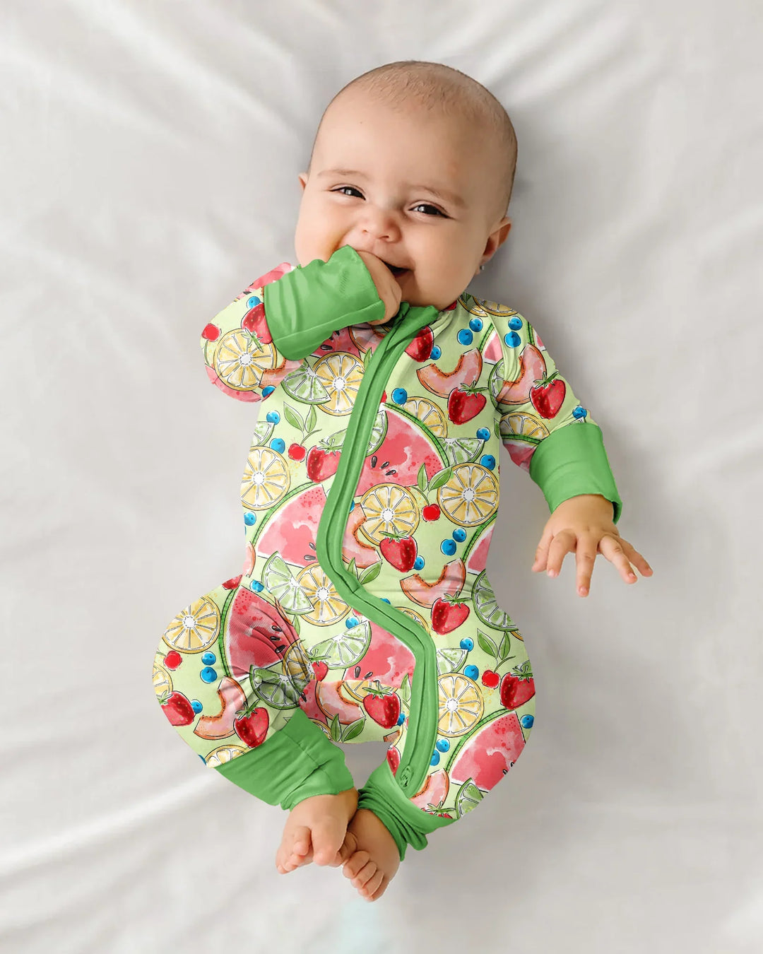 Gerippte Babykleidung mit individuellem Foto - Weich &amp; Skizzenhaft