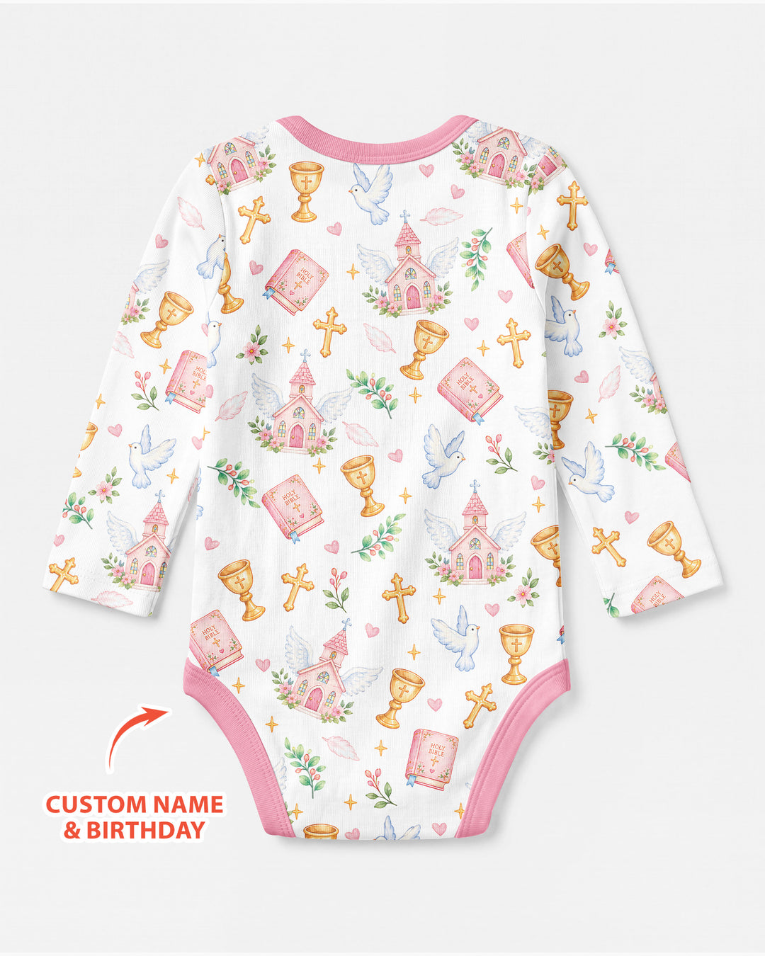Personalized When I Wake Up It Will Be My Christening Day Bamboo Bodysuit