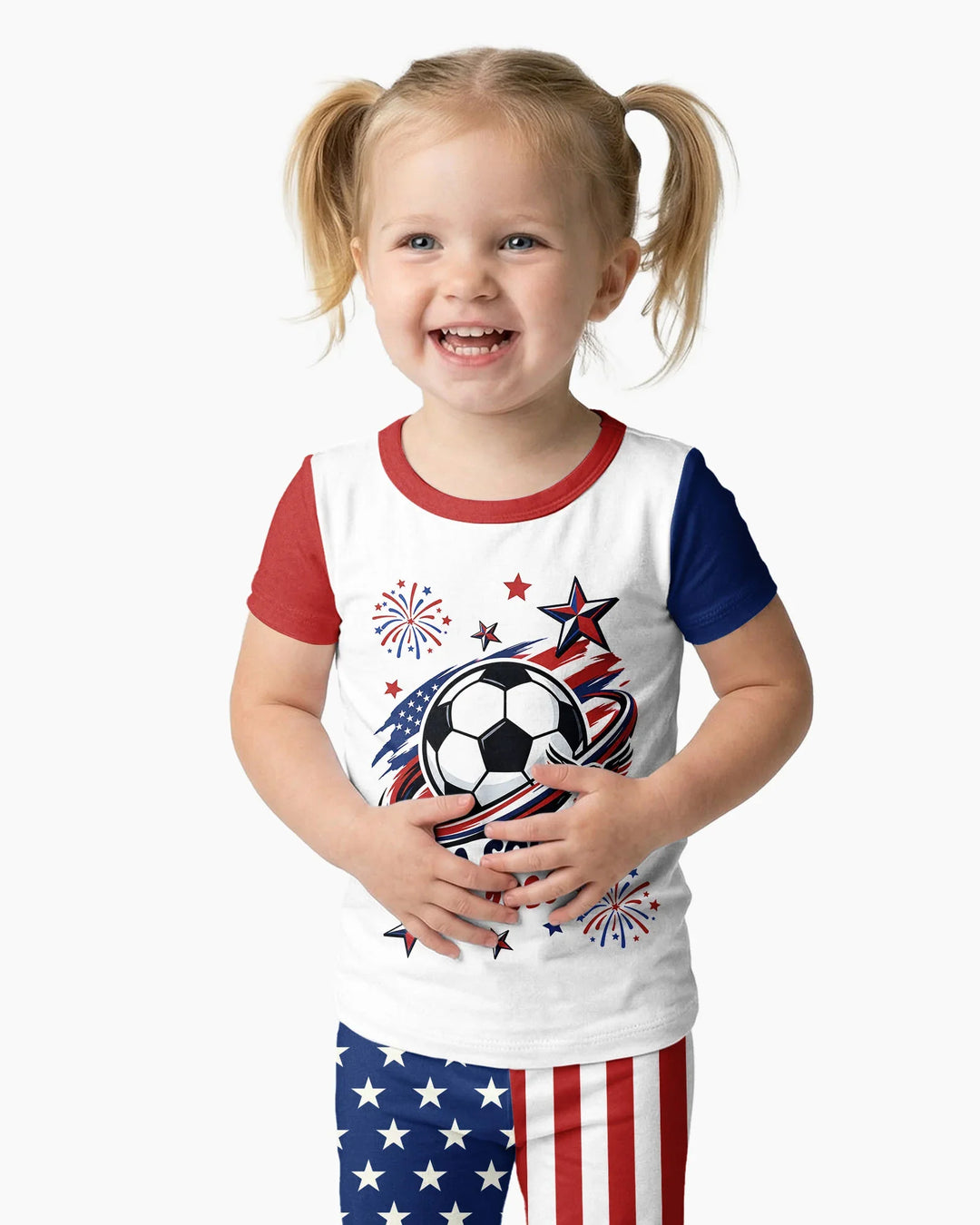 Zweiteiliges, kurzärmliges Pyjama-Set mit Marienkäfern