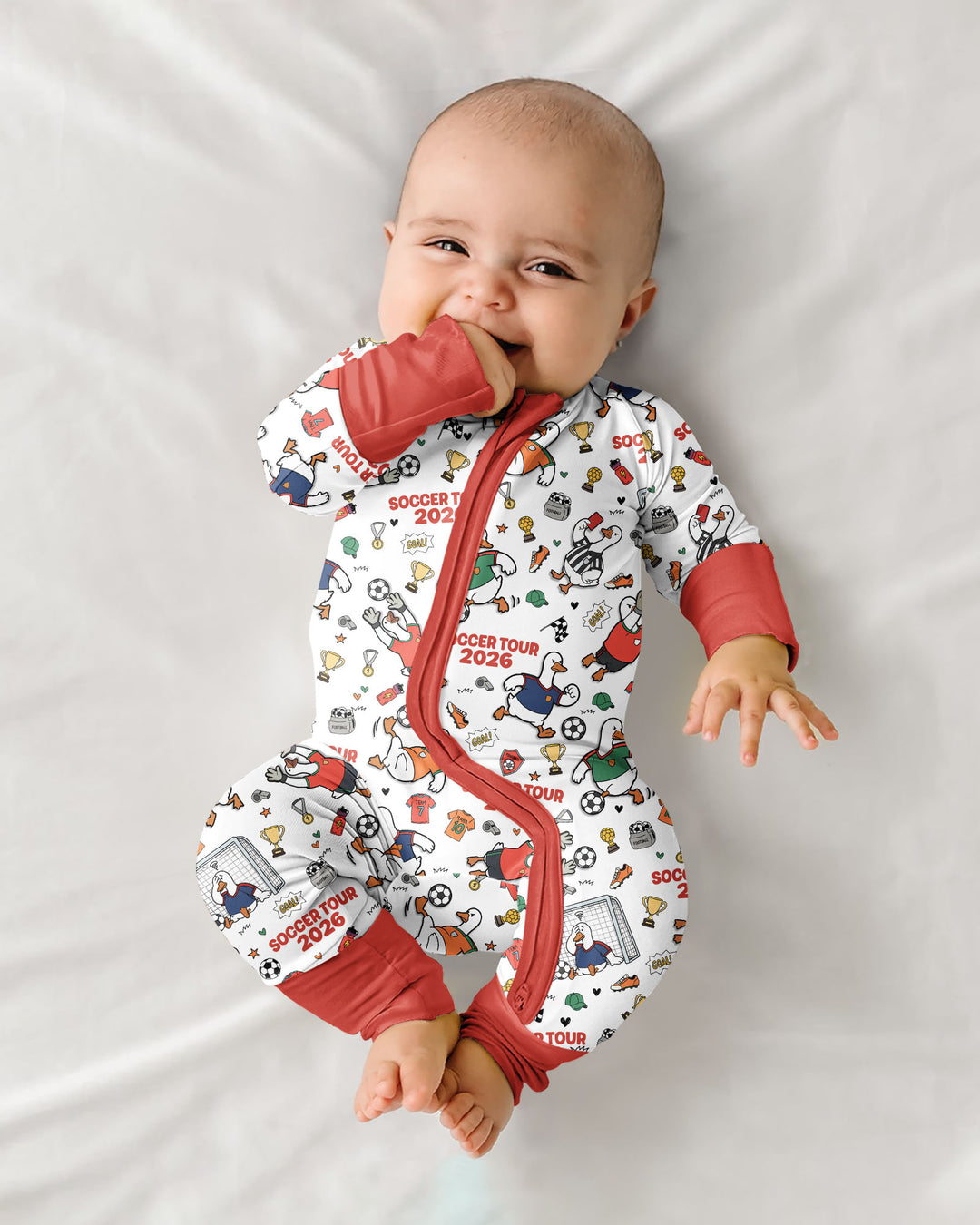 Gerippte Babykleidung mit individuellem Foto - Weich &amp; Skizzenhaft
