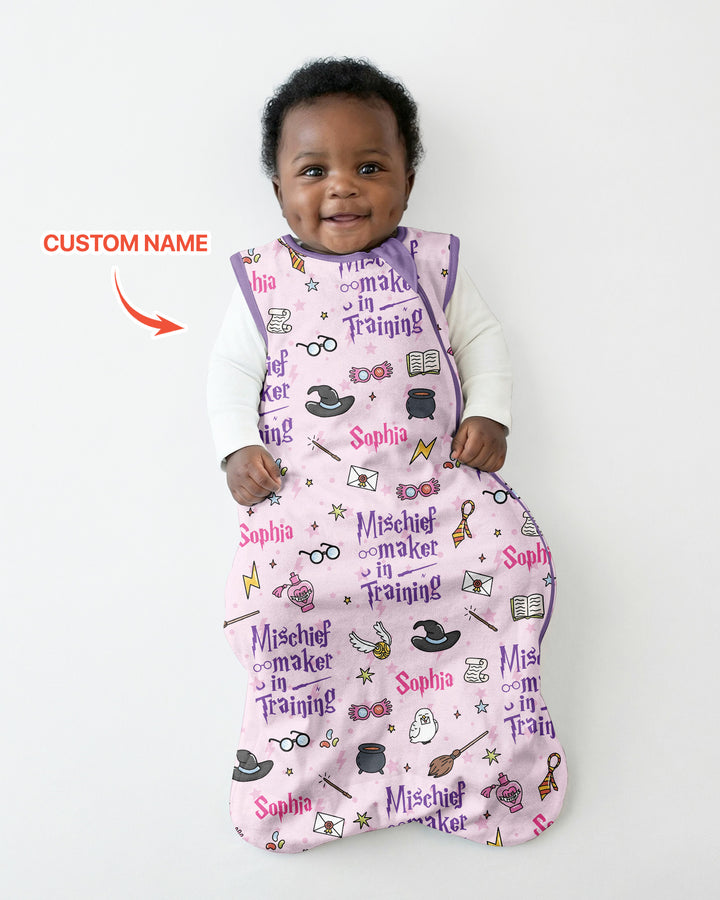 Custom Name Mischief Maker In Training Bamboo Sleep Bag
