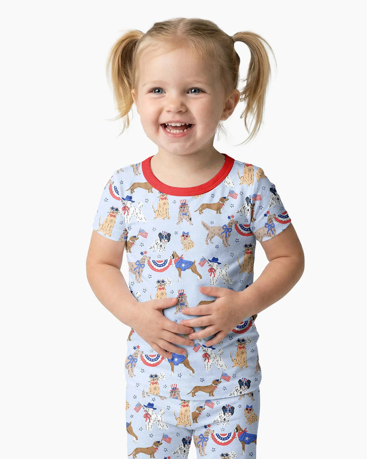 Zweiteiliges, kurzärmliges Pyjama-Set mit Marienkäfern