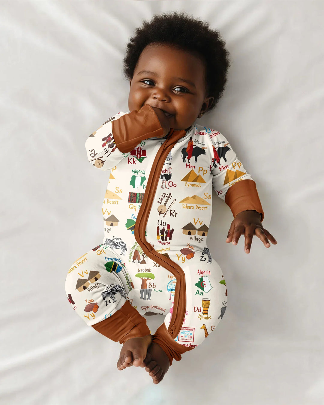 Gerippte Babykleidung mit individuellem Foto - Weich &amp; Skizzenhaft