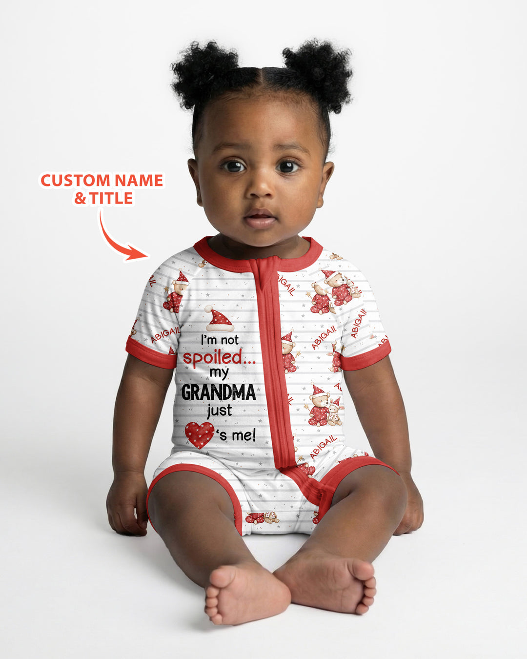 Custom Name I'm Not Spoiled Bamboo Shorty Zippy