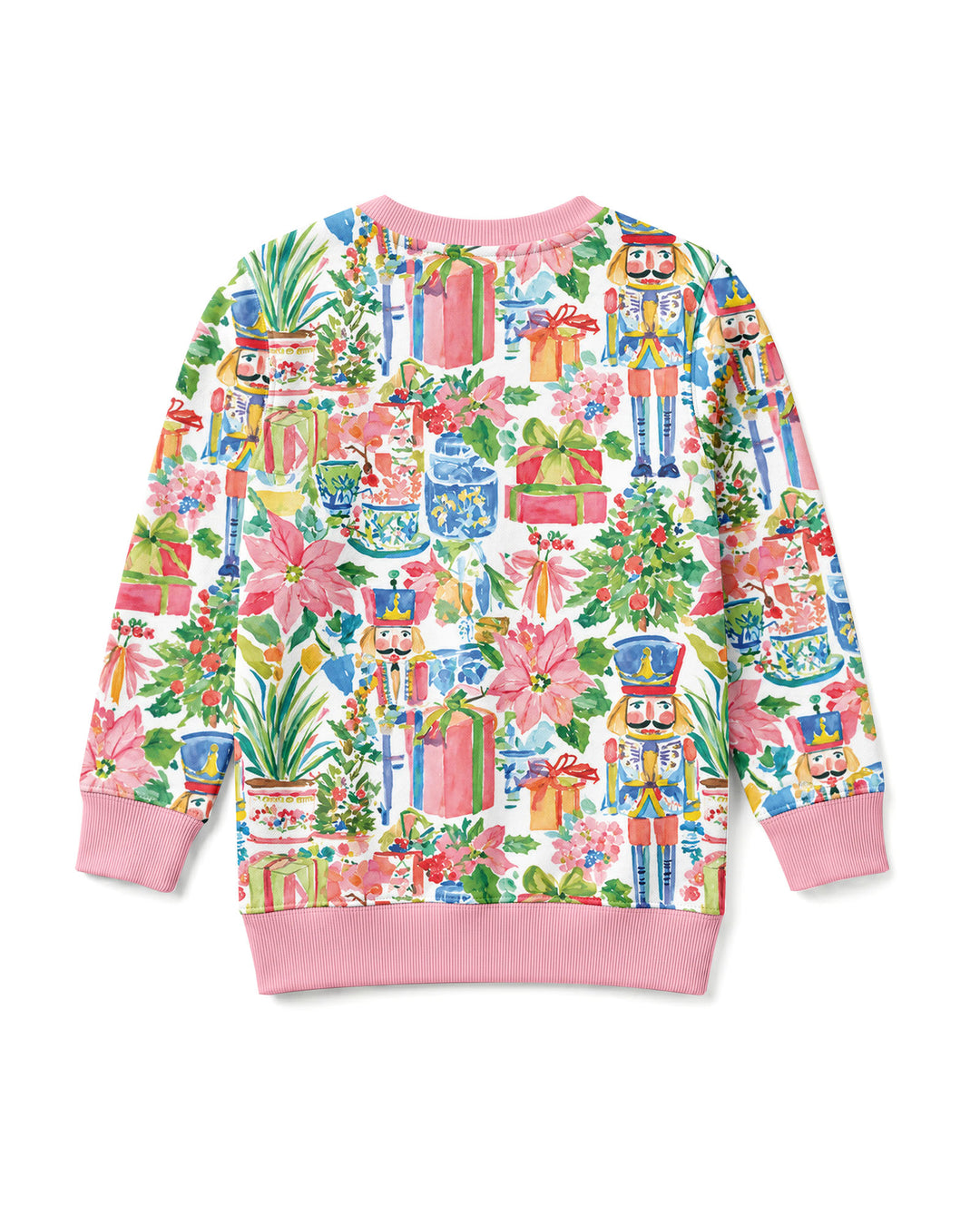 Watercolor Nutcracker Holiday Bamboo Crewneck Sweatshirt